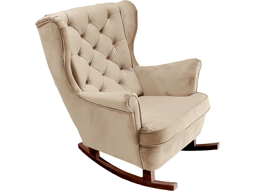 Fauteuil Relax avec accoudoirs et siège rembourré, fauteuil de salon, 102x81x95cm Cappuccino_29812
