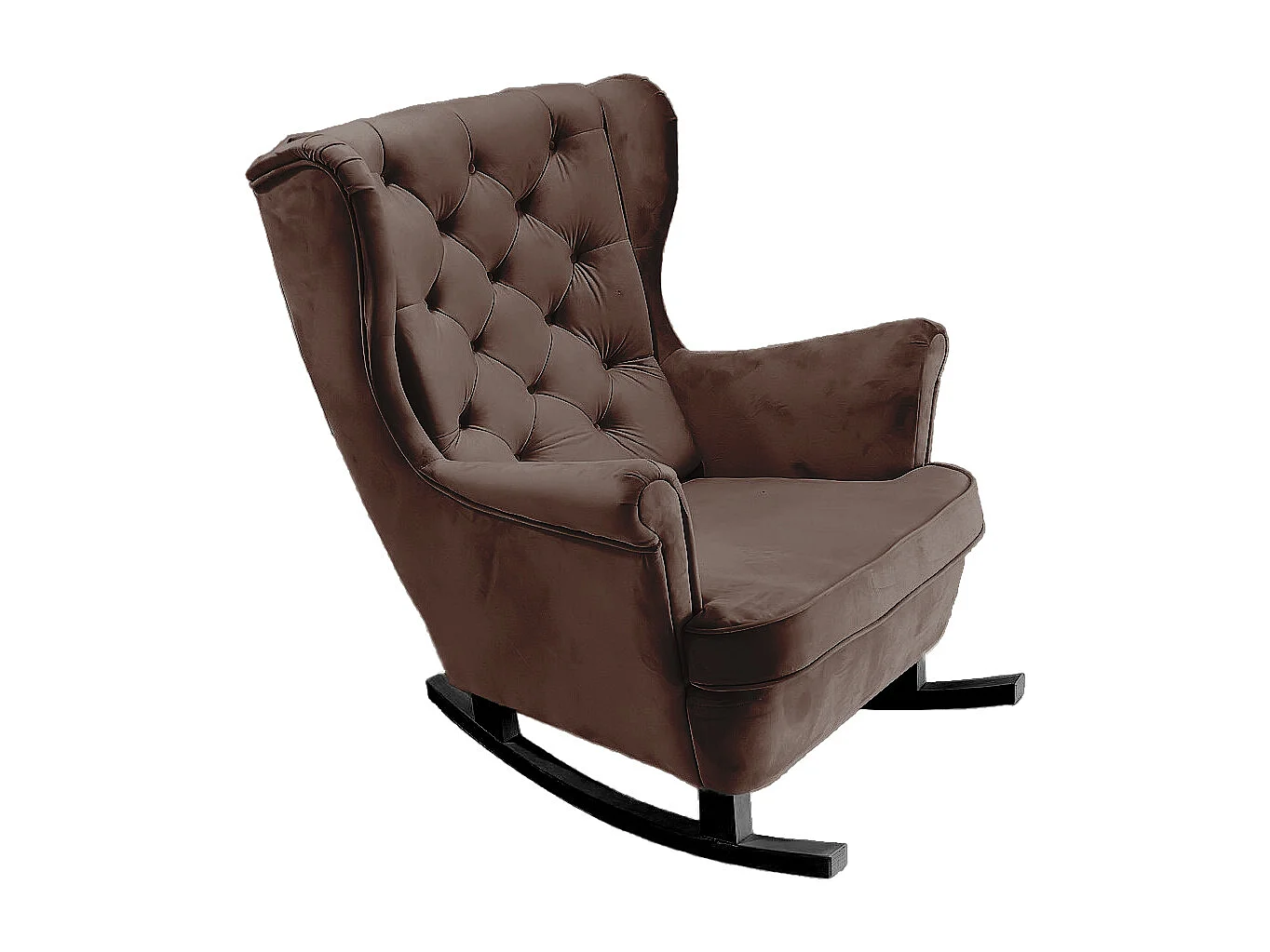 Fauteuil Relax avec accoudoirs et siège rembourré, fauteuil de salon, 102x81x95cm Marron_29815