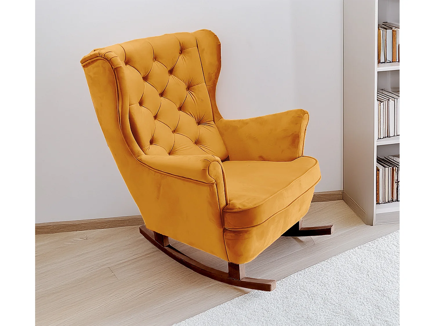 Relaxsessel mit gepolstertem Sitz und Armlehnen, Fernsehsessel 102x81x95cm Gold_29820