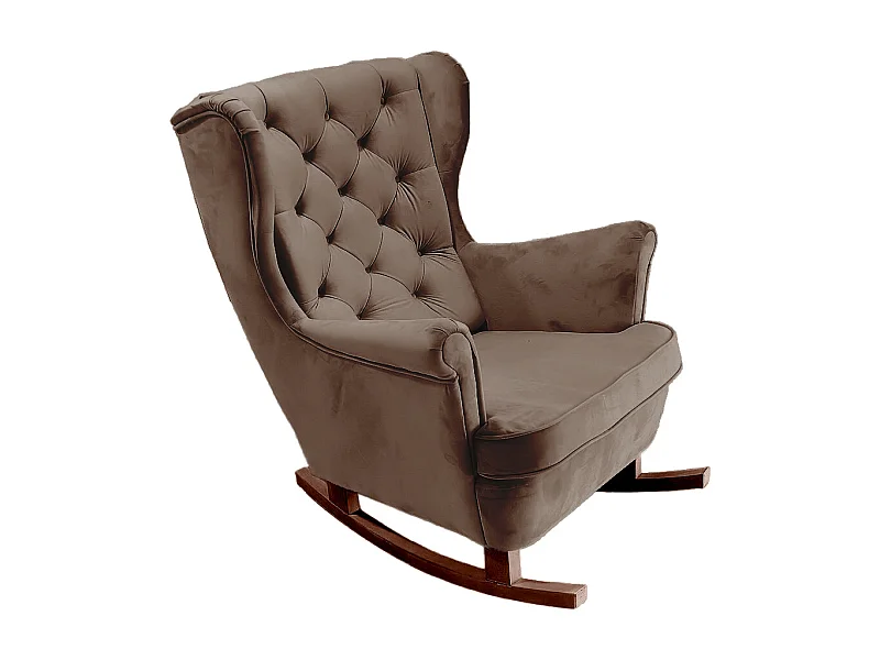 Fauteuil Relax avec accoudoirs et siège rembourré, fauteuil de salon, 102x81x95cm Marron_29814