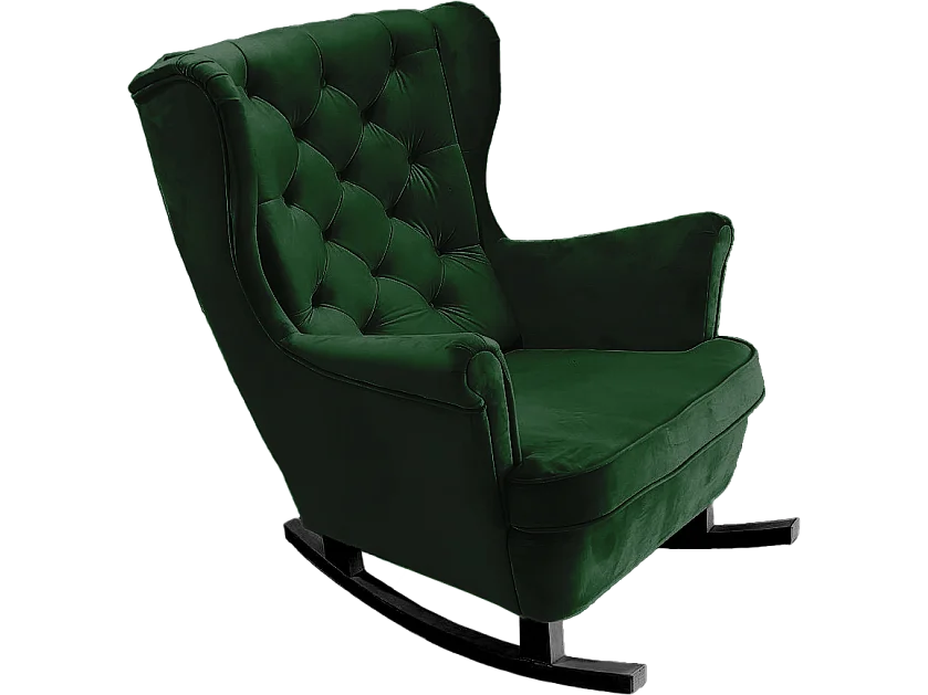 Fotel Relax z Tapicerowanym Siedzeniem i Podłokietnikami, Fotel TV 102x81x95cm Zielony_29847