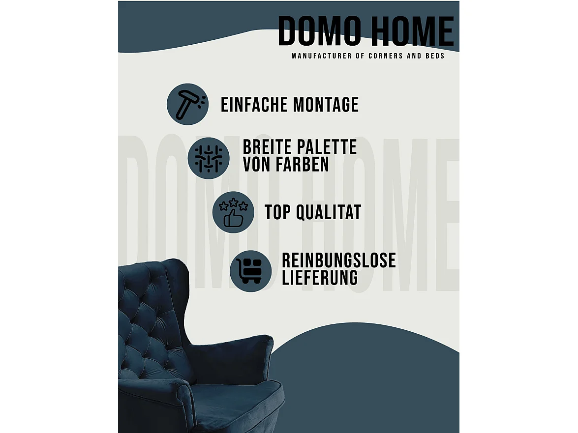 Relaxfauteuil met Gestoffeerde Zitting en Armleuningen, TV Fauteuil 102x81x95cm Marineblauw_29865