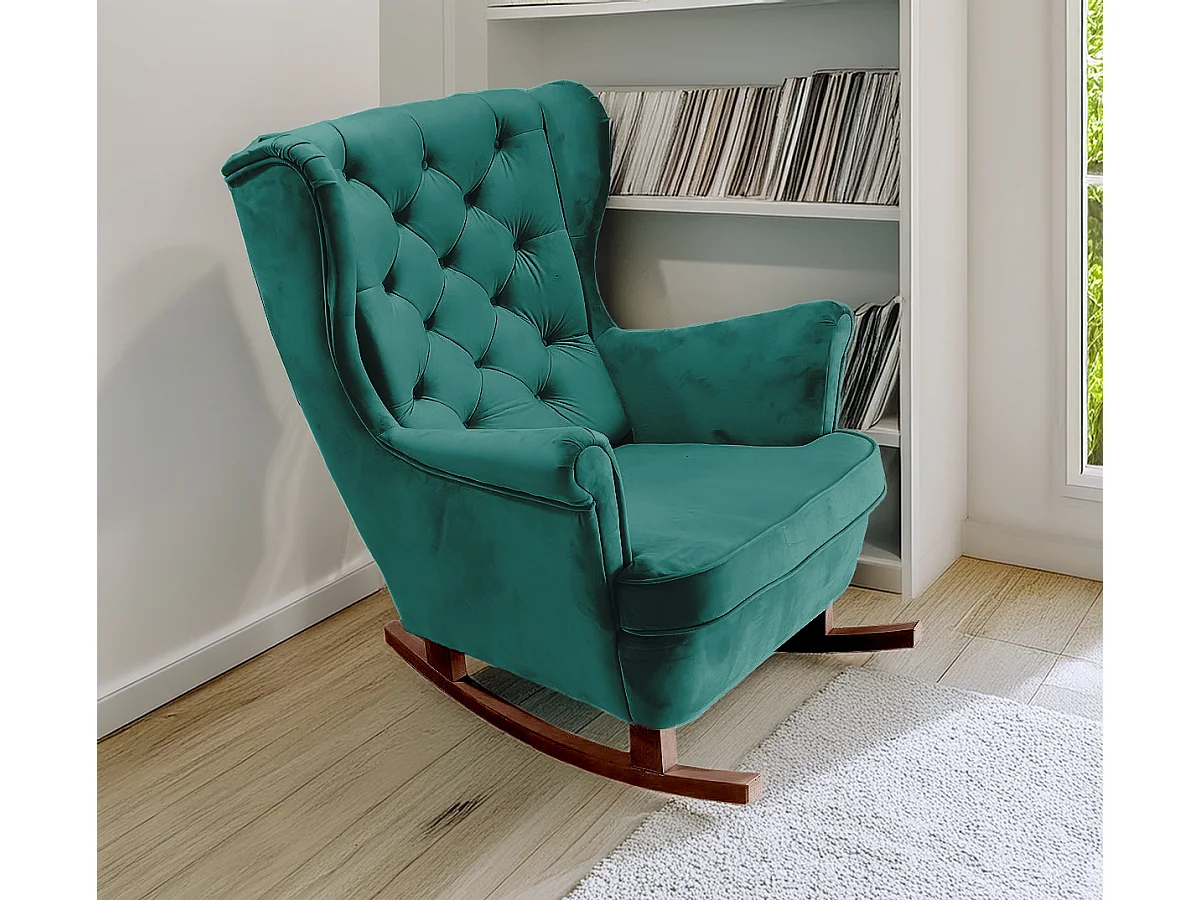 Relaxfauteuil met Gestoffeerde Zitting en Armleuningen, TV Fauteuil 102x81x95cm Groen_29850
