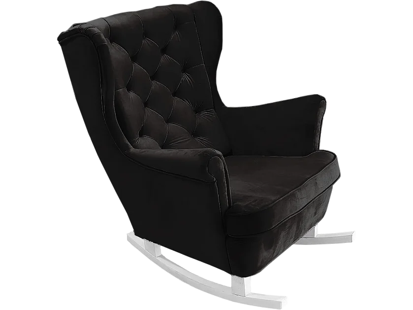Relaxfauteuil met Gestoffeerde Zitting en Armleuningen, TV Fauteuil 102x81x95cm Zwart_29884