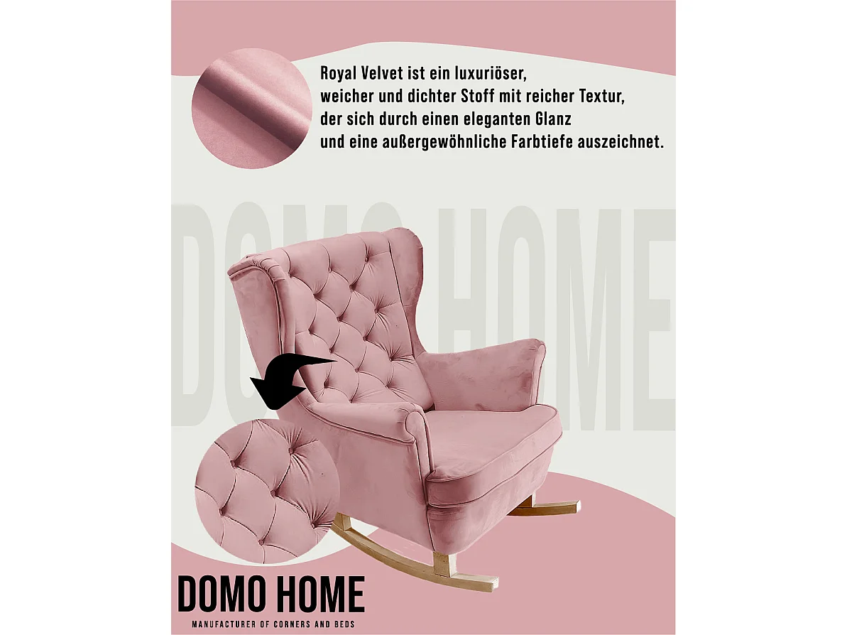 Relaxfauteuil met Gestoffeerde Zitting en Armleuningen, TV Fauteuil 102x81x95cm Roze_29838