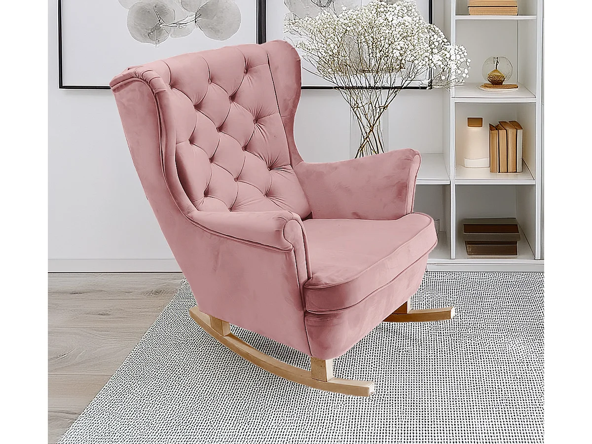 Relaxfauteuil met Gestoffeerde Zitting en Armleuningen, TV Fauteuil 102x81x95cm Roze_29838