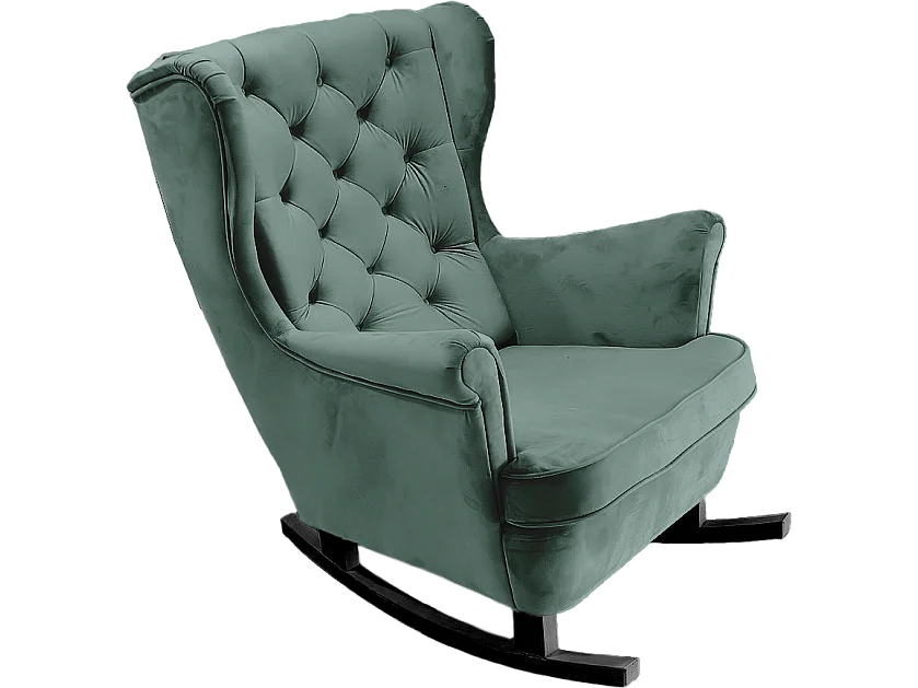 Relaxsessel mit gepolstertem Sitz und Armlehnen, Fernsehsessel 102x81x95cm Grün_29853