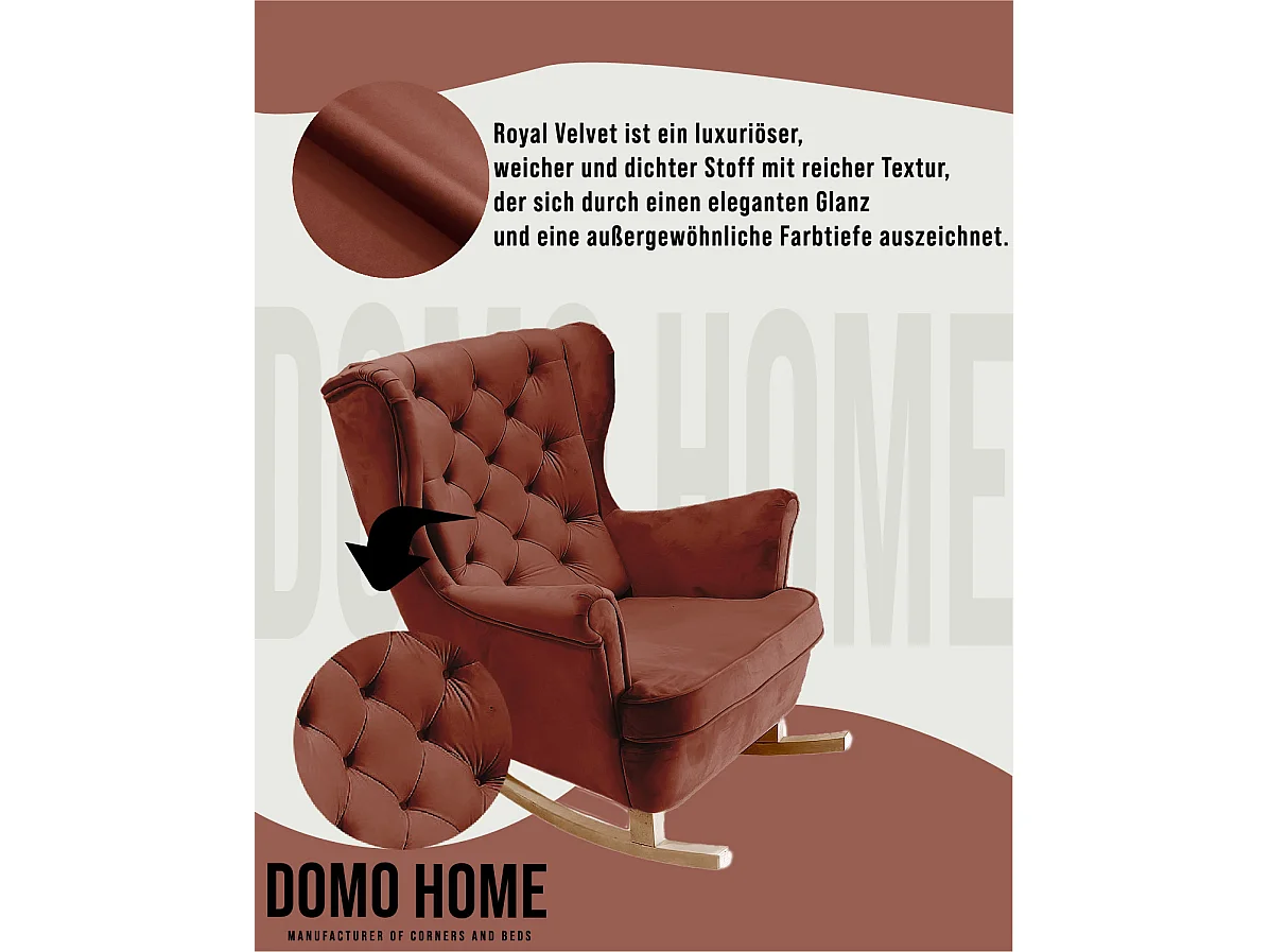 Fauteuil Relax avec accoudoirs et siège rembourré, fauteuil de salon, 102x81x95cm Bordeaux_29833