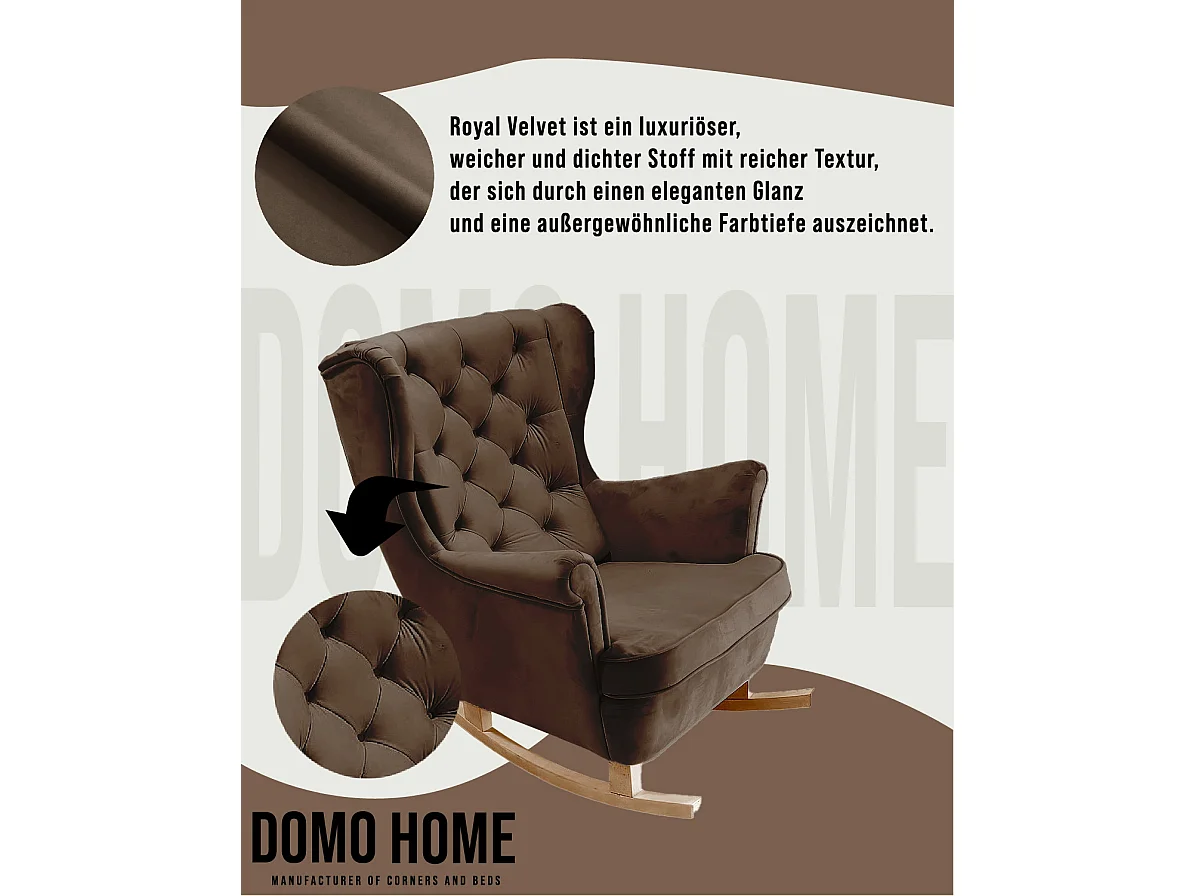 Fotel Relax z Tapicerowanym Siedzeniem i Podłokietnikami, Fotel TV 102x81x95cm Ciemnobrązowy_29827