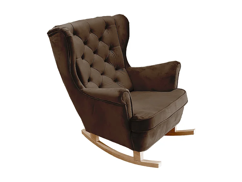 Relaxfauteuil met Gestoffeerde Zitting en Armleuningen, TV Fauteuil 102x81x95cm Donkerbruin_29827