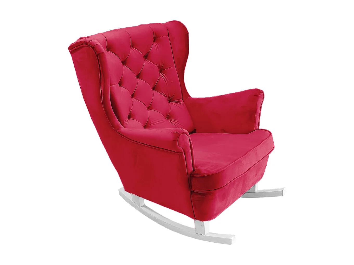 Fotel Relax z Tapicerowanym Siedzeniem i Podłokietnikami, Fotel TV 102x81x95cm Czerwony_29837