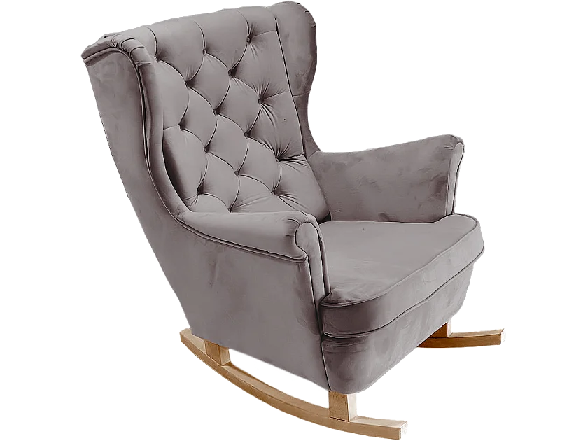 Fauteuil Relax avec accoudoirs et siège rembourré, fauteuil de salon, 102x81x95cm Gris_29841