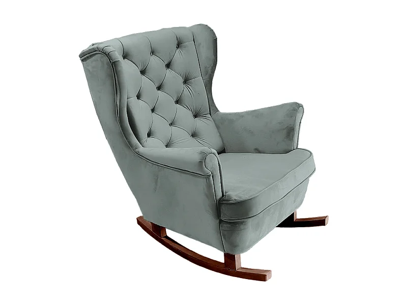 Fauteuil Relax avec accoudoirs et siège rembourré, fauteuil de salon, 102x81x95cm Cendre_29857