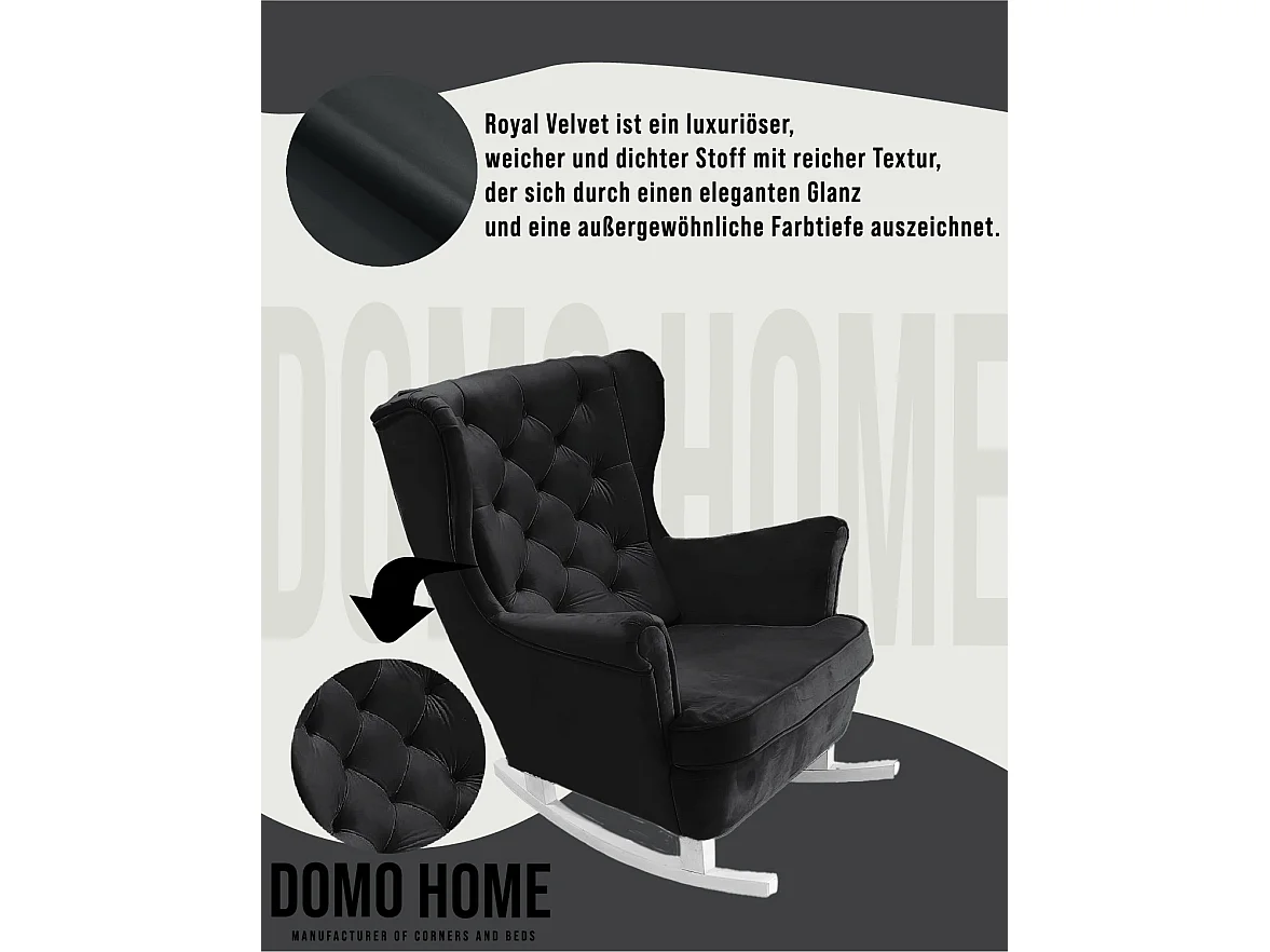 Fotel Relax z Tapicerowanym Siedzeniem i Podłokietnikami, Fotel TV 102x81x95cm Czarny_29861