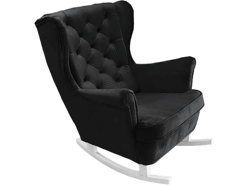 Relaxfauteuil met Gestoffeerde Zitting en Armleuningen, TV Fauteuil 102x81x95cm Zwart_29861