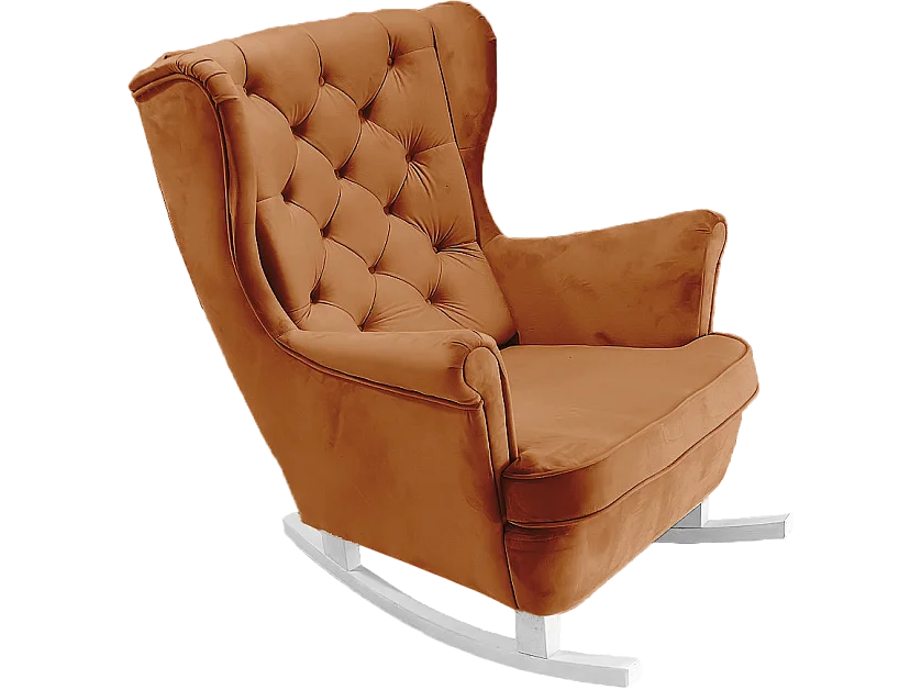 Relaxfauteuil met Gestoffeerde Zitting en Armleuningen, TV Fauteuil 102x81x95cm Oranje_29824