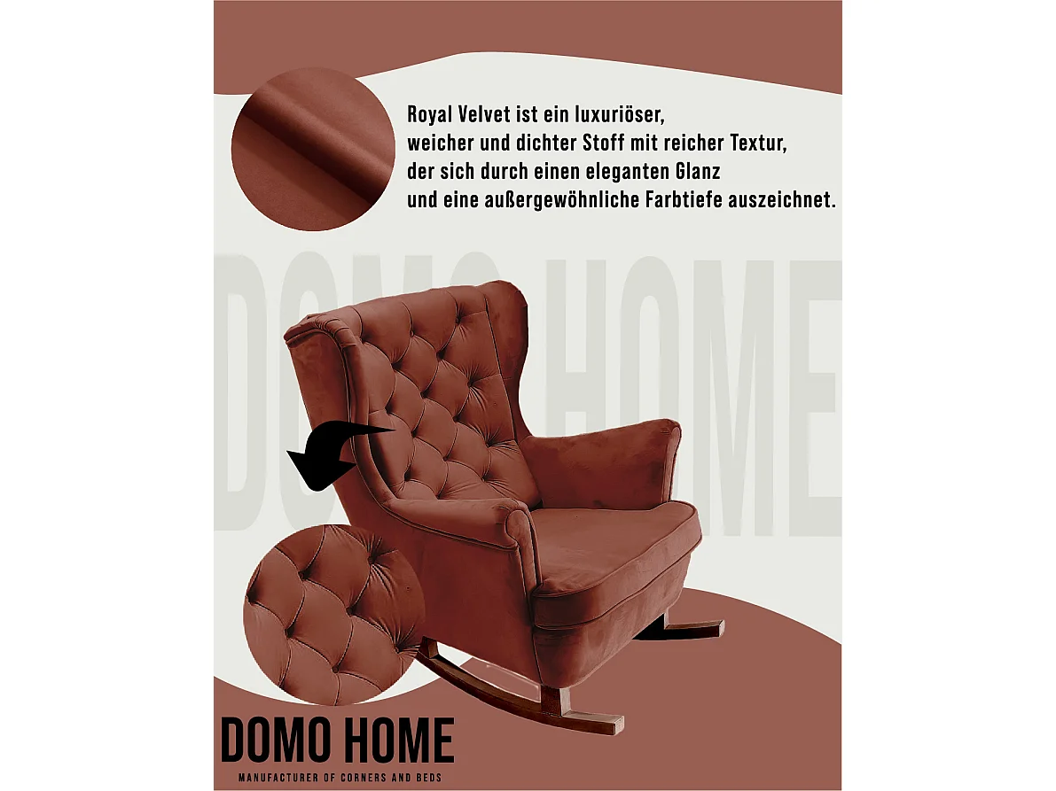 Fotel Relax z Tapicerowanym Siedzeniem i Podłokietnikami, Fotel TV 102x81x95cm Bordowy_29833