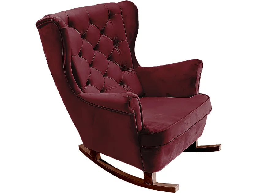 Relaxfauteuil met Gestoffeerde Zitting en Armleuningen, TV Fauteuil 102x81x95cm Bordeaux_29835
