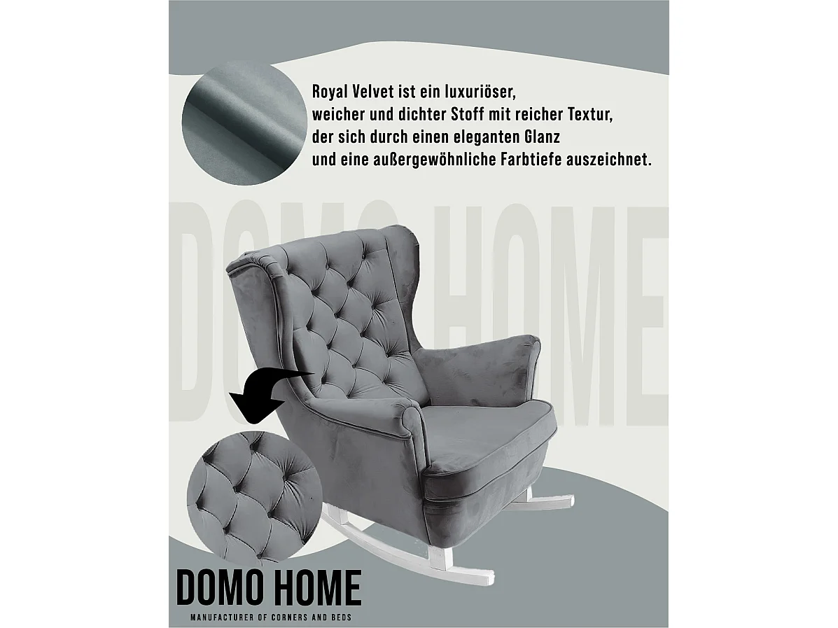 Fotel Relax z Tapicerowanym Siedzeniem i Podłokietnikami, Fotel TV 102x81x95cm Popiel_29858