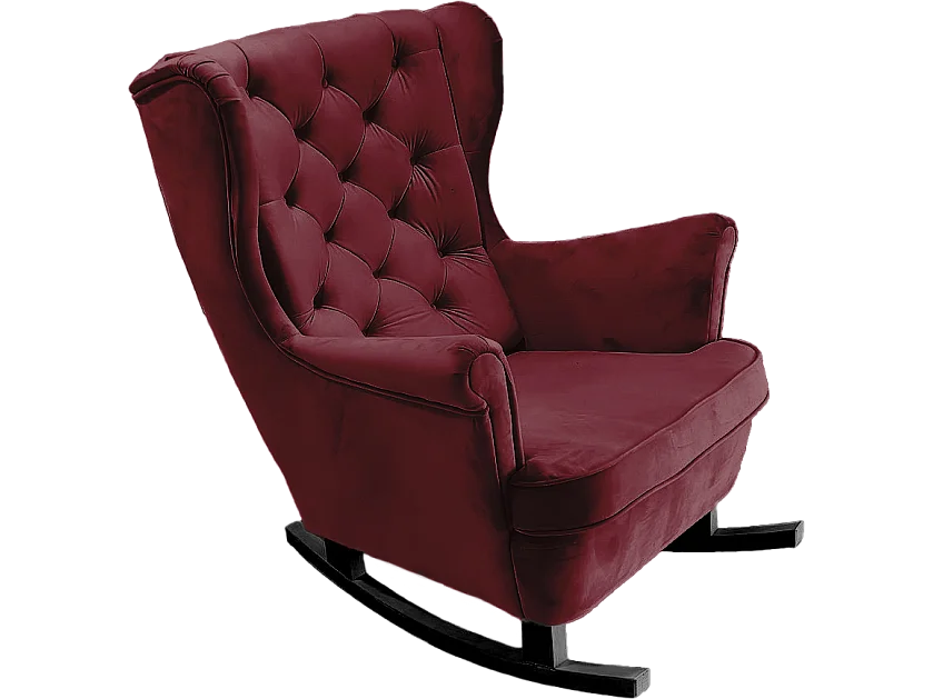 Relaxsessel mit gepolstertem Sitz und Armlehnen, Fernsehsessel 102x81x95cm Burgunderrot_29836