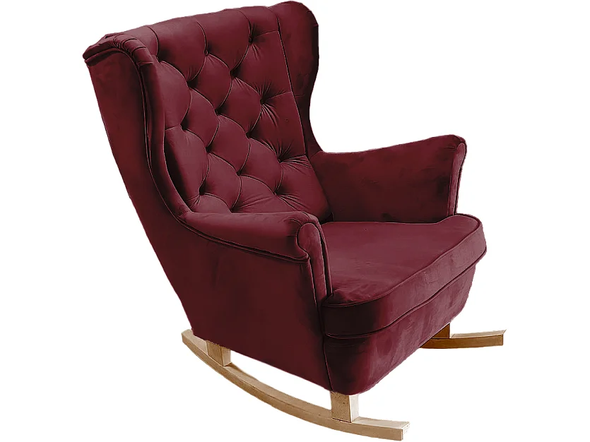 Relaxfauteuil met Gestoffeerde Zitting en Armleuningen, TV Fauteuil 102x81x95cm Bordeaux_29836