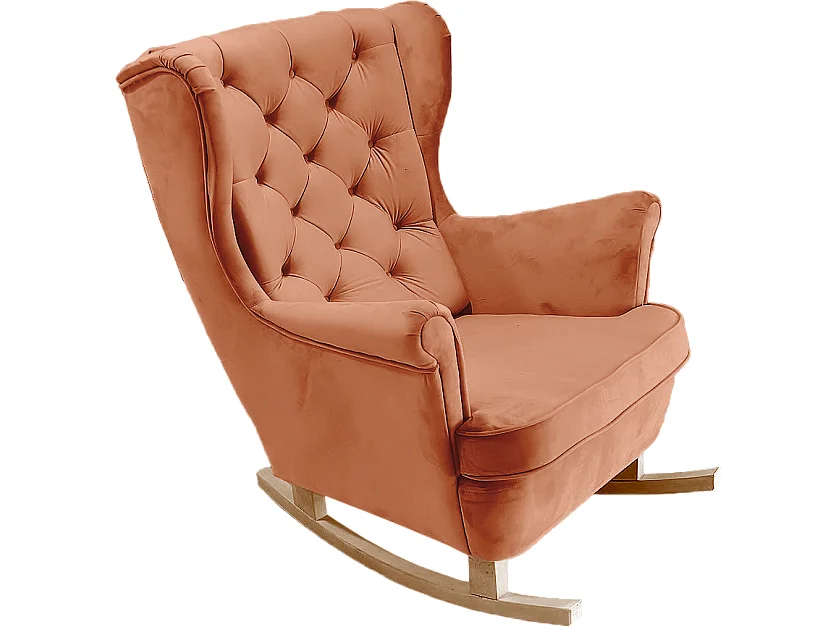 Fauteuil Relax avec accoudoirs et siège rembourré, fauteuil de salon, 102x81x95cm Orange_29823