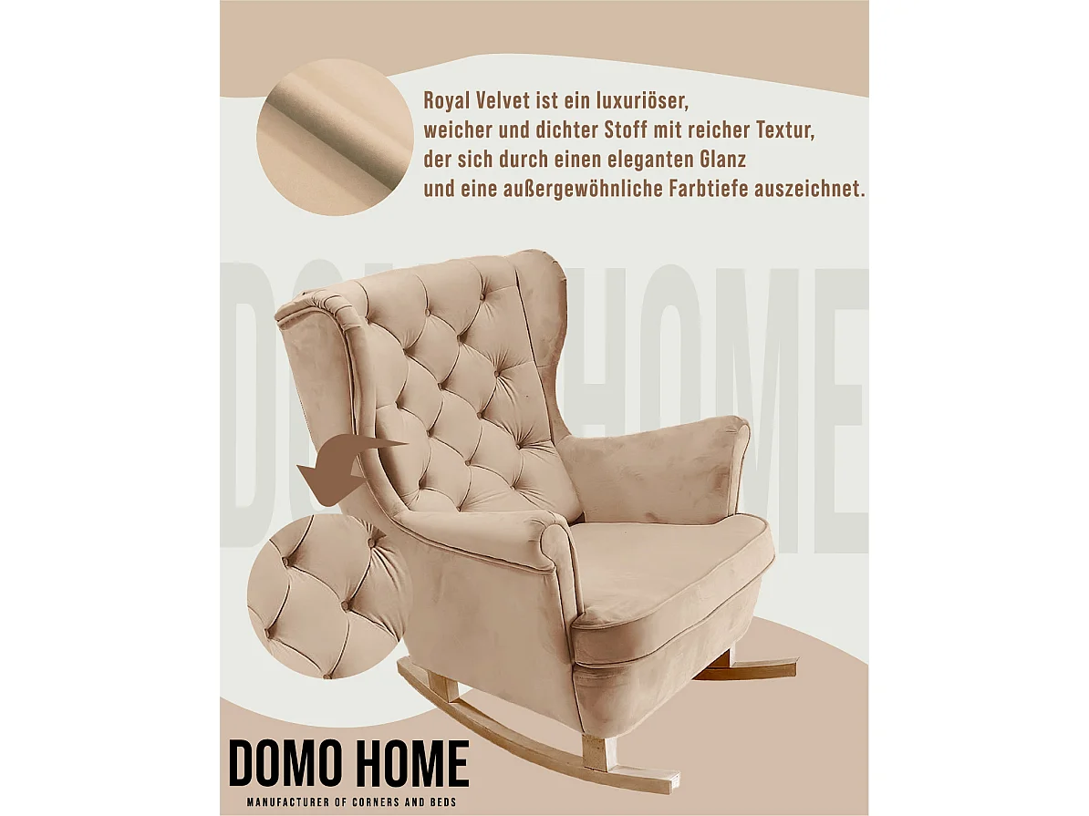 Relaxfauteuil met Gestoffeerde Zitting en Armleuningen, TV Fauteuil 102x81x95cm Beige_29800