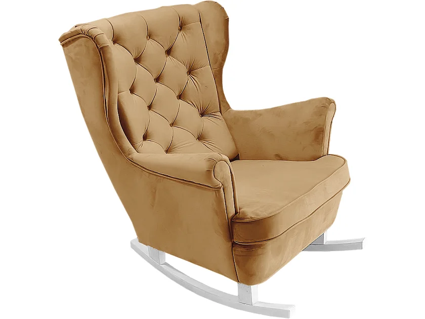 Fauteuil Relax avec accoudoirs et siège rembourré, fauteuil de salon, 102x81x95cm Beige_29805