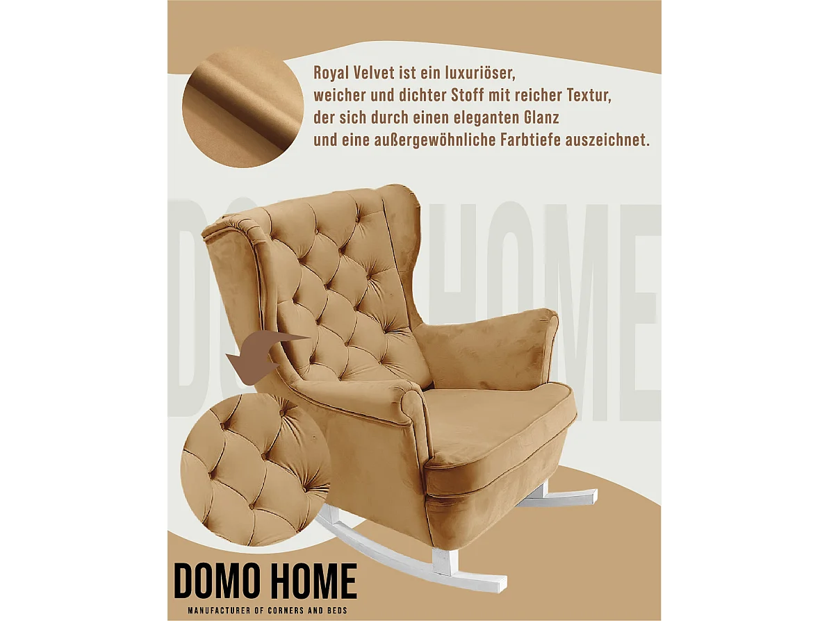 Relaxfauteuil met Gestoffeerde Zitting en Armleuningen, TV Fauteuil 102x81x95cm Beige_29805