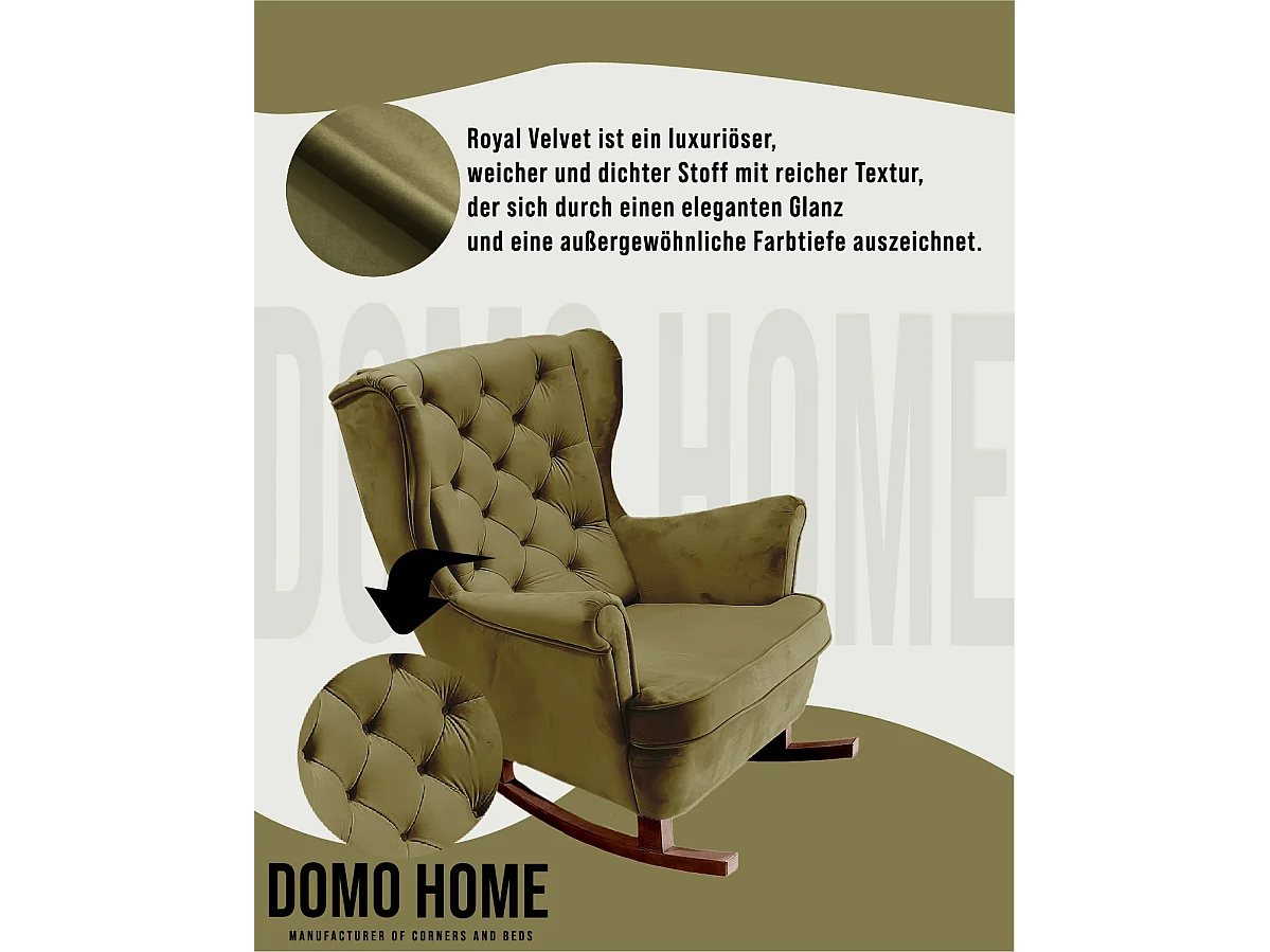 Fotel Relax z Tapicerowanym Siedzeniem i Podłokietnikami, Fotel TV 102x81x95cm Zielony_29845