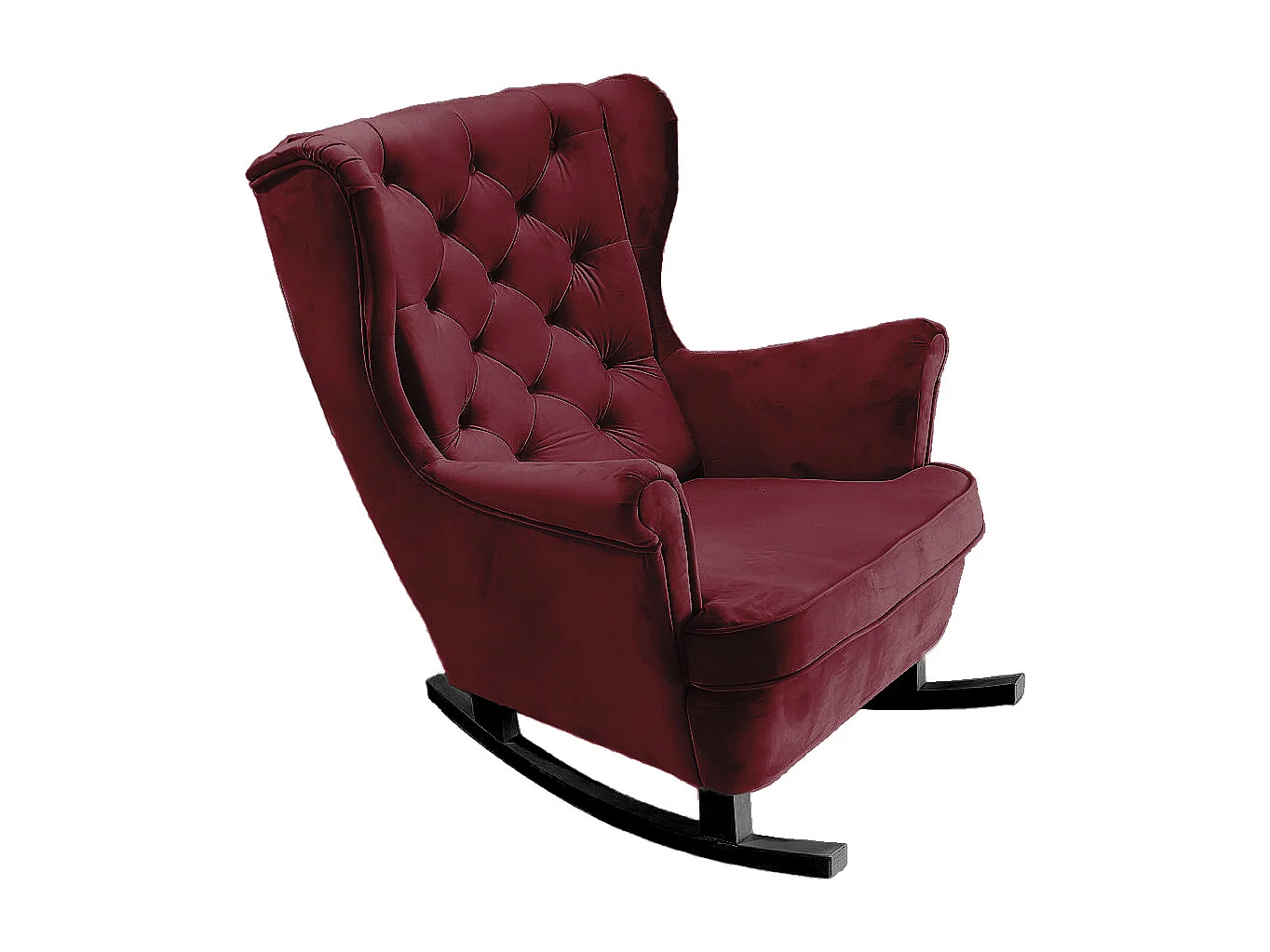Fauteuil Relax avec accoudoirs et siège rembourré, fauteuil de salon, 102x81x95cm Bordeaux_29835