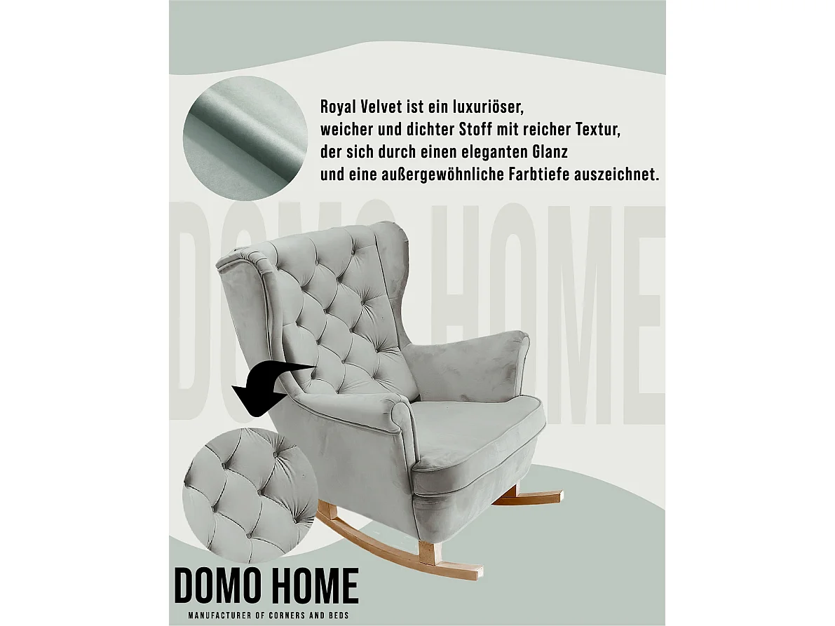 Fotel Relax z Tapicerowanym Siedzeniem i Podłokietnikami, Fotel TV 102x81x95cm Popiel_29855