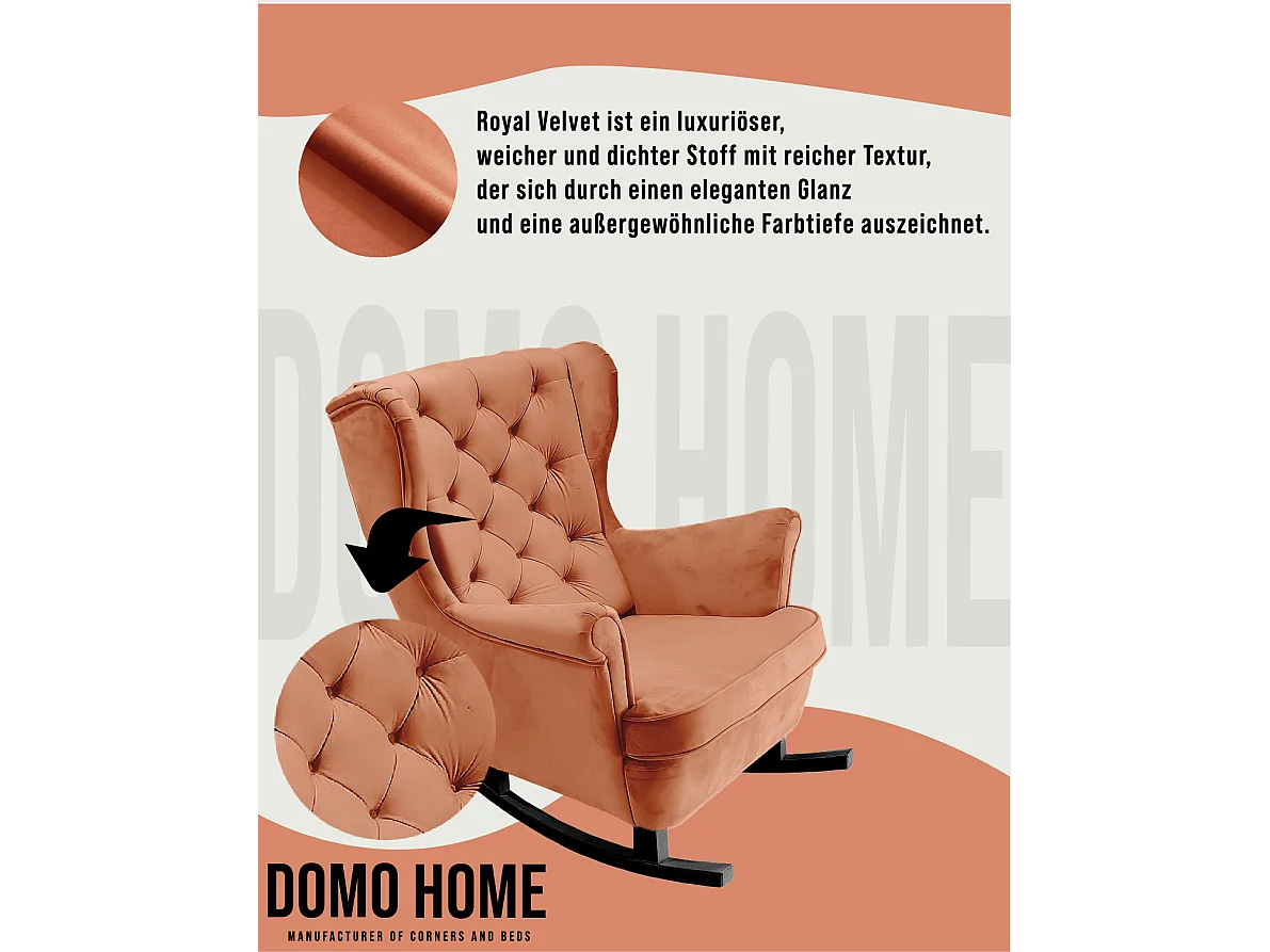 Relaxfauteuil met Gestoffeerde Zitting en Armleuningen, TV Fauteuil 102x81x95cm Oranje_29823