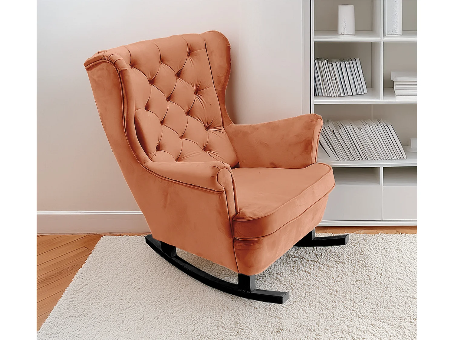 Relaxfauteuil met Gestoffeerde Zitting en Armleuningen, TV Fauteuil 102x81x95cm Oranje_29823