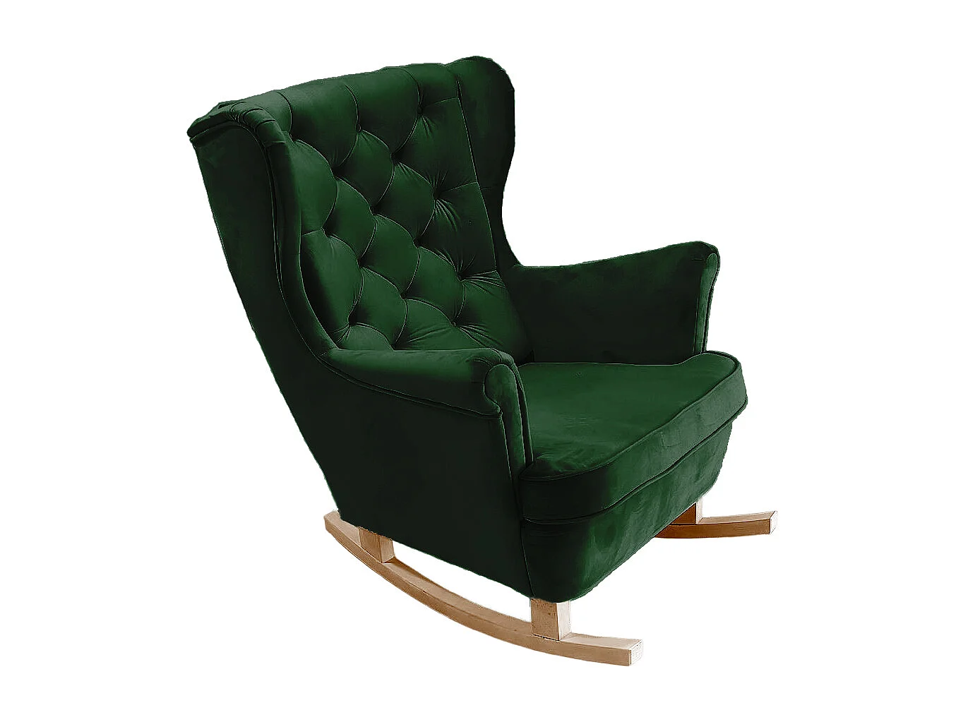 Fauteuil Relax avec accoudoirs et siège rembourré, fauteuil de salon, 102x81x95cm Vert_29847