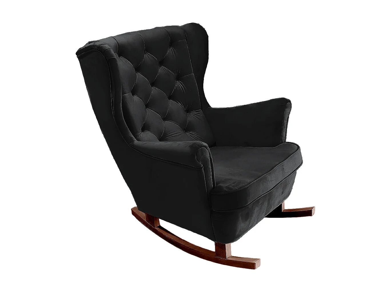 Relaxfauteuil met Gestoffeerde Zitting en Armleuningen, TV Fauteuil 102x81x95cm Zwart_29861