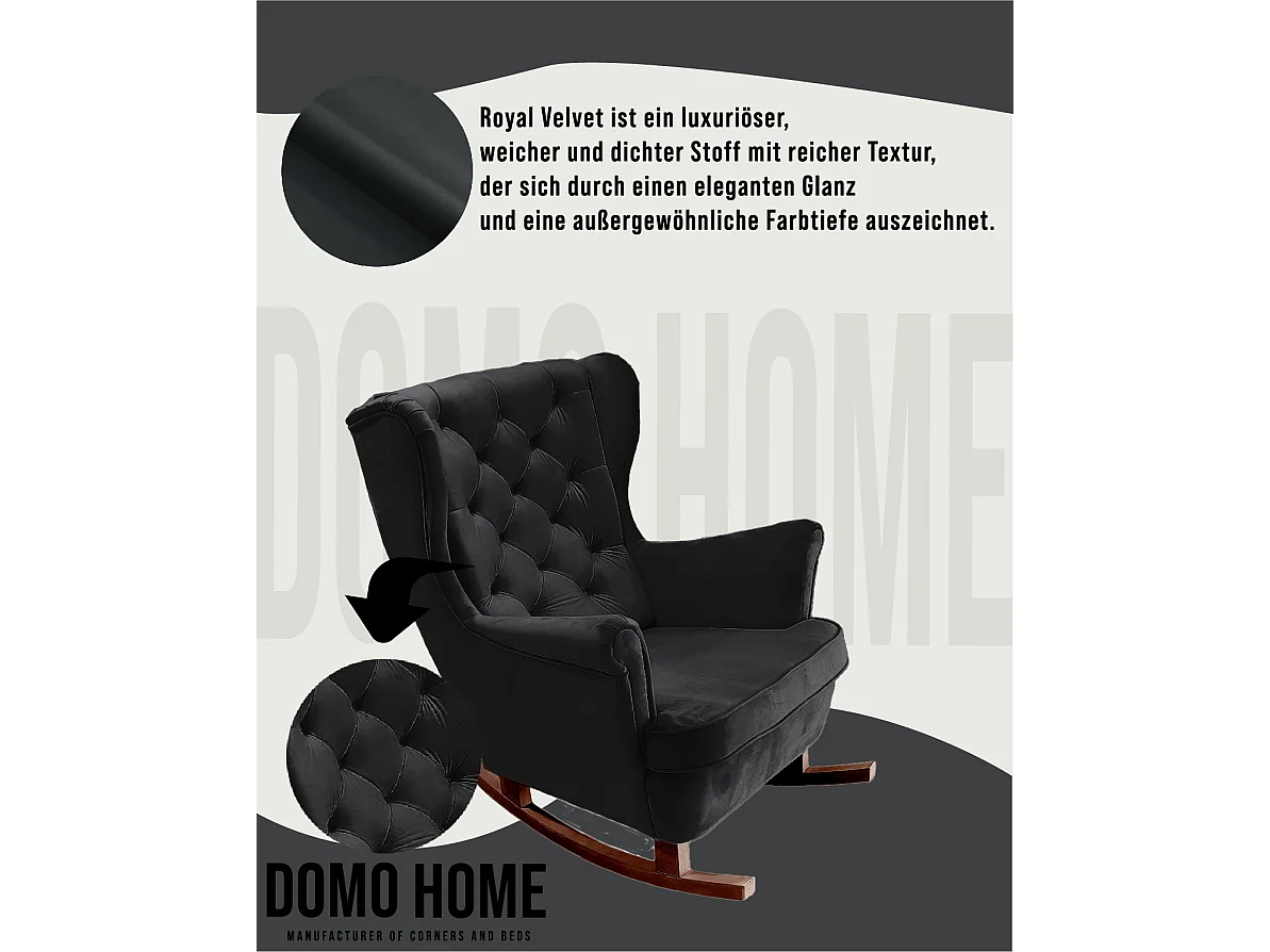 Fotel Relax z Tapicerowanym Siedzeniem i Podłokietnikami, Fotel TV 102x81x95cm Czarny_29861