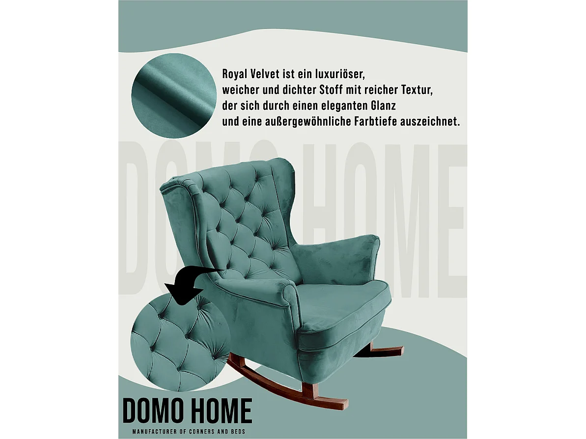 Fotel Relax z Tapicerowanym Siedzeniem i Podłokietnikami, Fotel TV 102x81x95cm Zielony_29854