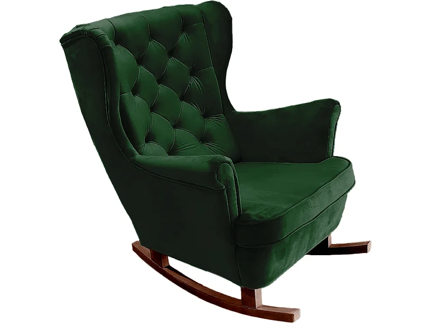 Fauteuil Relax avec accoudoirs et siège rembourré, fauteuil de salon, 102x81x95cm Vert_29848