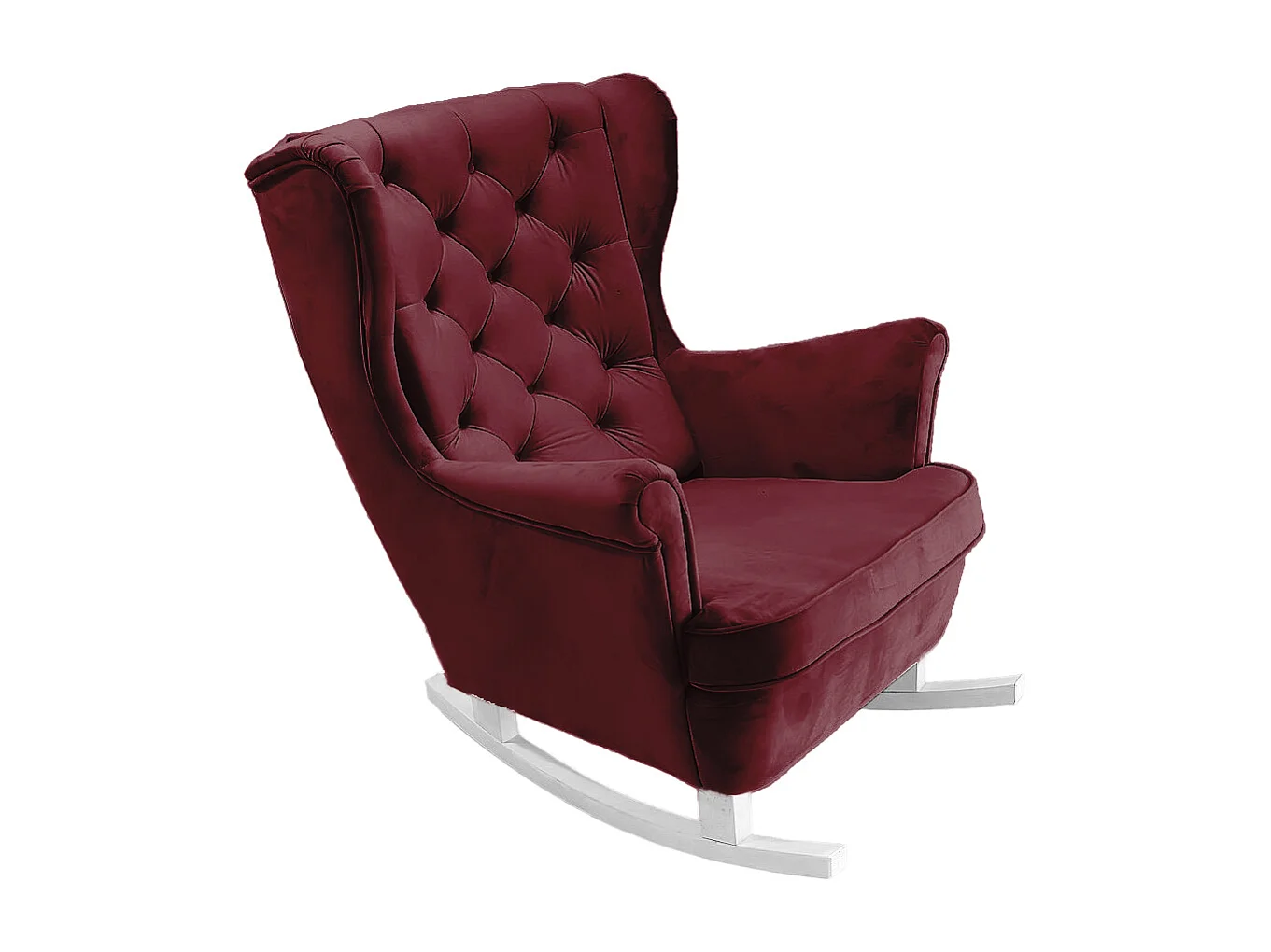 Fauteuil Relax avec accoudoirs et siège rembourré, fauteuil de salon, 102x81x95cm Bordeaux_29835