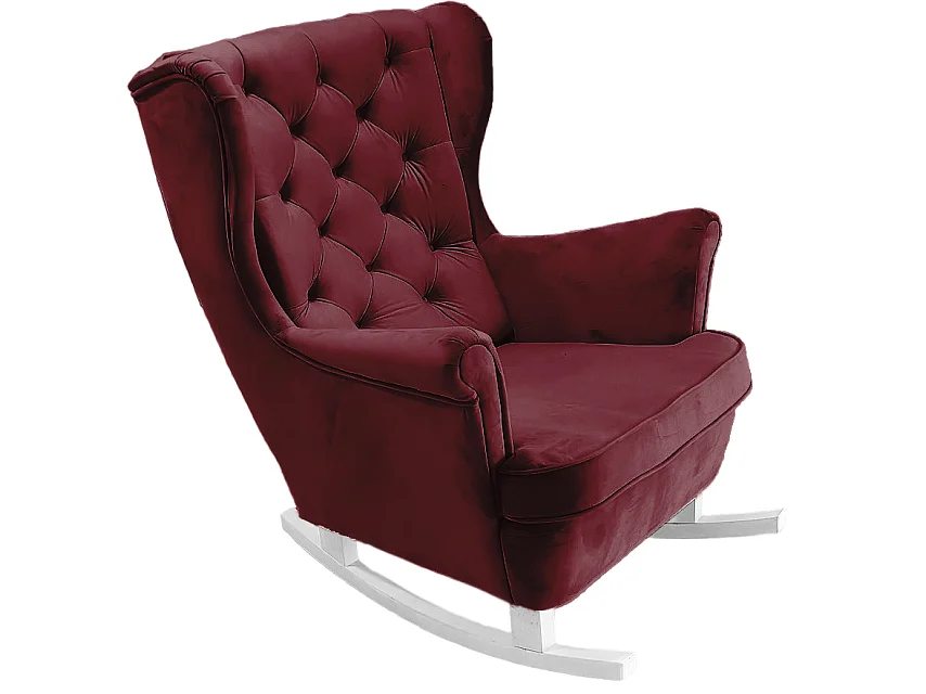Fauteuil Relax avec accoudoirs et siège rembourré, fauteuil de salon, 102x81x95cm Bordeaux_29835