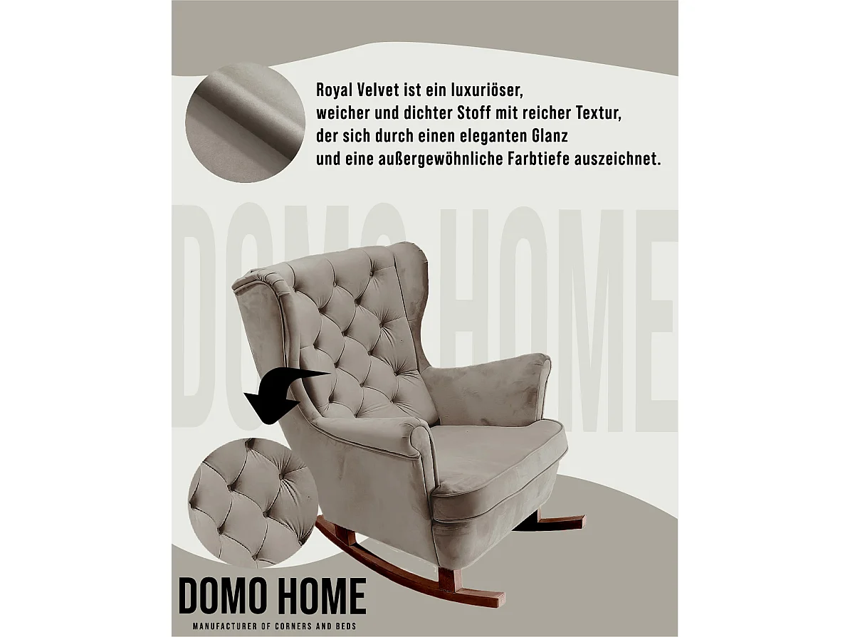 Fauteuil Relax avec accoudoirs et siège rembourré, fauteuil de salon, 102x81x95cm Gris_29843