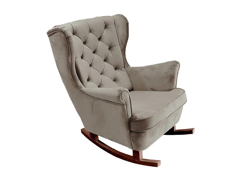 Fauteuil Relax avec accoudoirs et siège rembourré, fauteuil de salon, 102x81x95cm Gris_29843