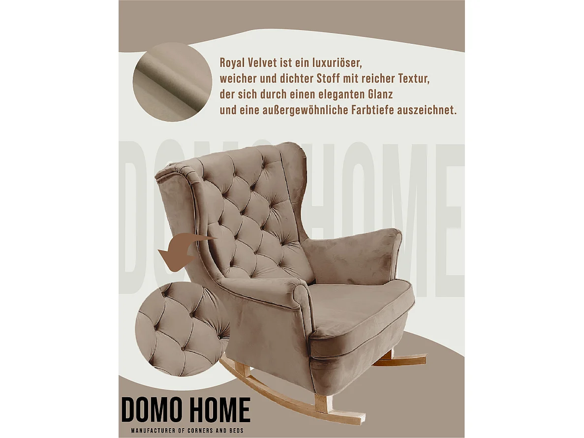 Fauteuil Relax avec accoudoirs et siège rembourré, fauteuil de salon, 102x81x95cm Marron_29813