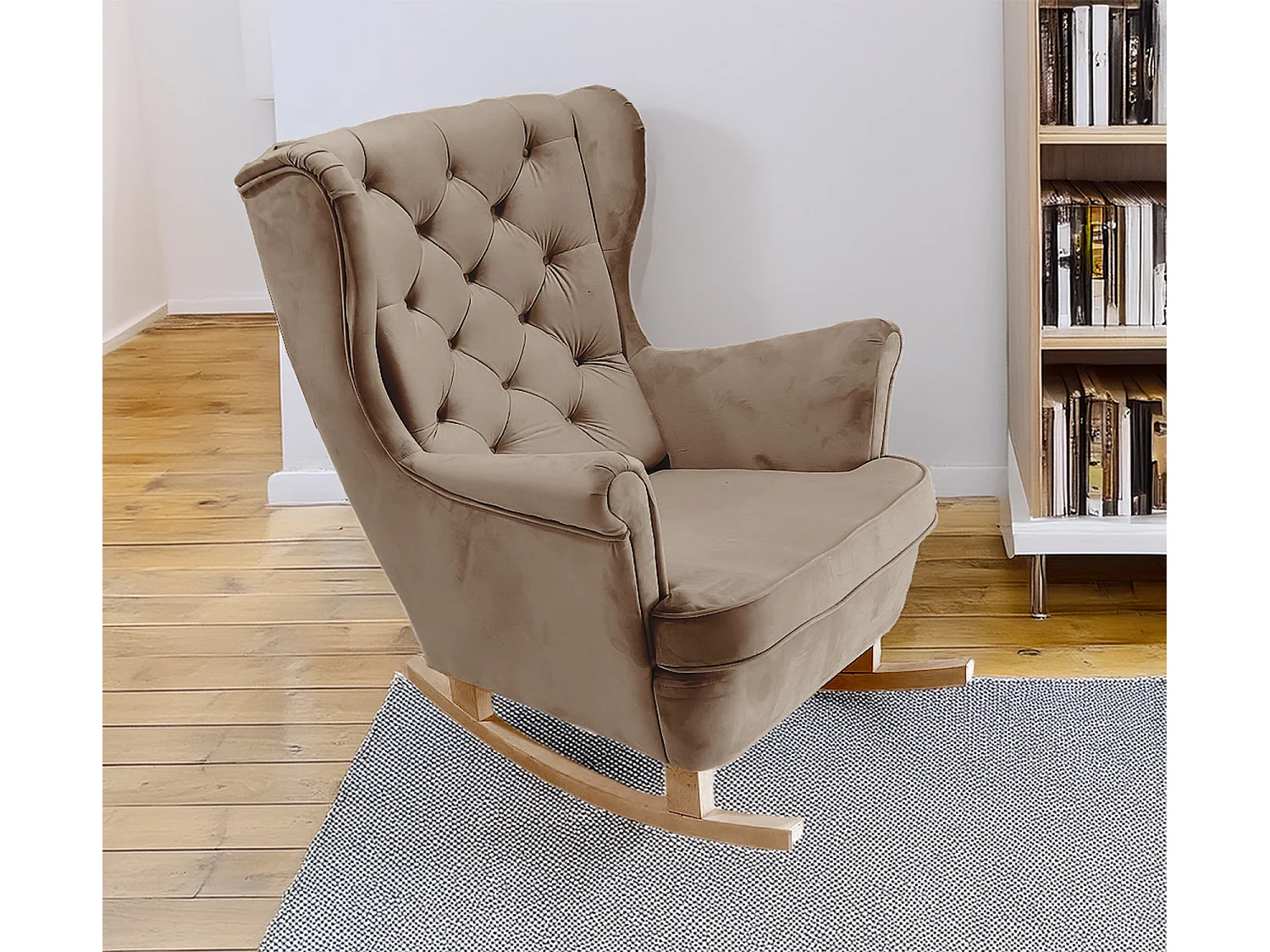 Fauteuil Relax avec accoudoirs et siège rembourré, fauteuil de salon, 102x81x95cm Marron_29813