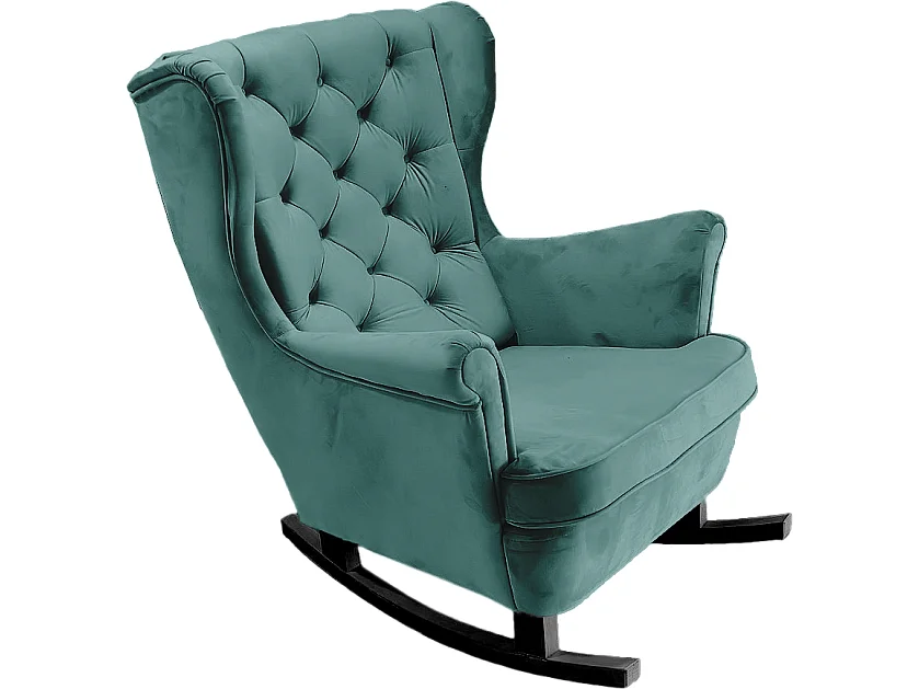 Fauteuil Relax avec accoudoirs et siège rembourré, fauteuil de salon, 102x81x95cm Vert_29854