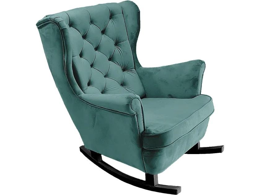 Fotel Relax z Tapicerowanym Siedzeniem i Podłokietnikami, Fotel TV 102x81x95cm Zielony_29854