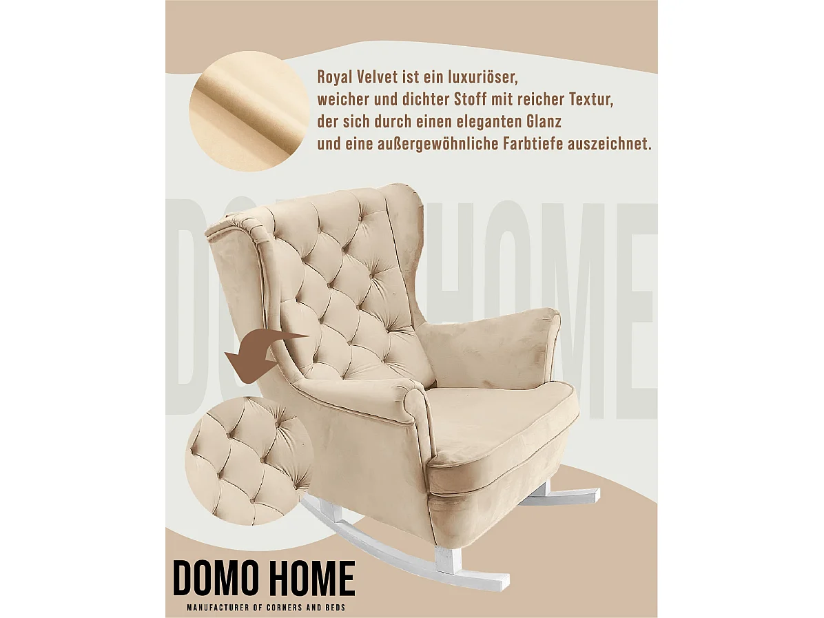 Relaxfauteuil met Gestoffeerde Zitting en Armleuningen, TV Fauteuil 102x81x95cm Beige_29803
