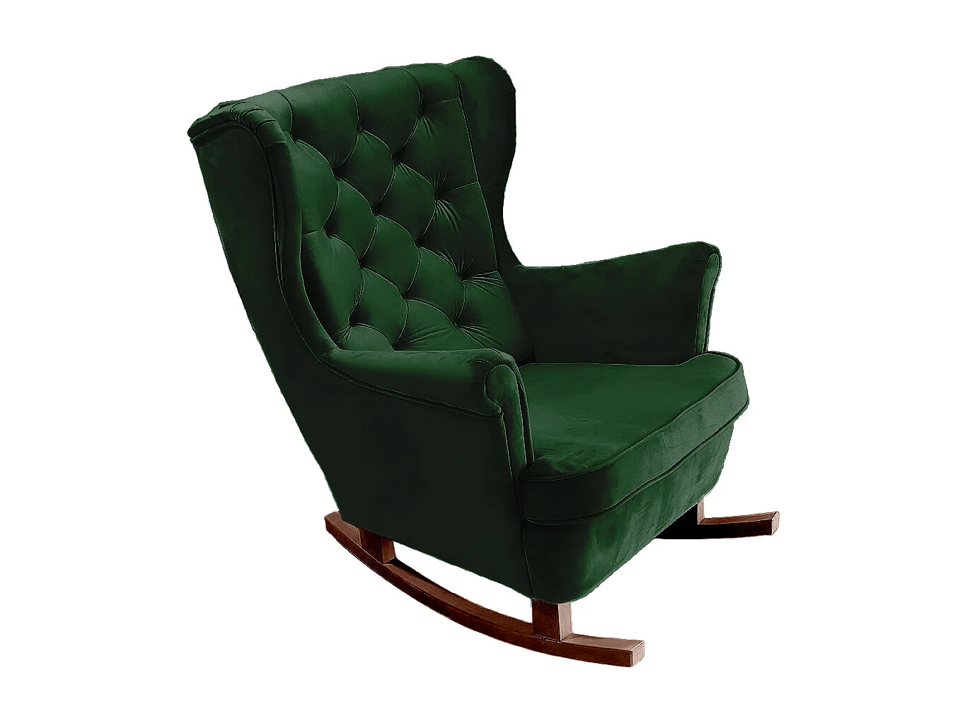 Fauteuil Relax avec accoudoirs et siège rembourré, fauteuil de salon, 102x81x95cm Vert_29847