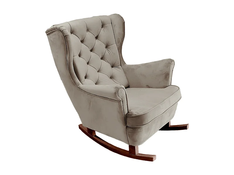 Fauteuil Relax avec accoudoirs et siège rembourré, fauteuil de salon, 102x81x95cm Gris_29842